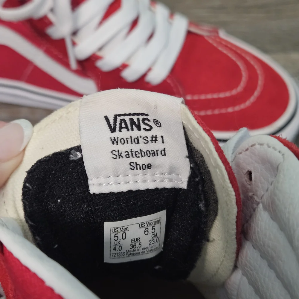 Vans Sk8‎ Hi - Racing Red and White